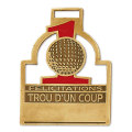 ZINC BAG TAG 3" Stock French (Trou d'un Coup)