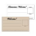 STOCK "WELCOME" CART CARDS