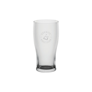 TRADITIONAL PUB GLASS - Etched